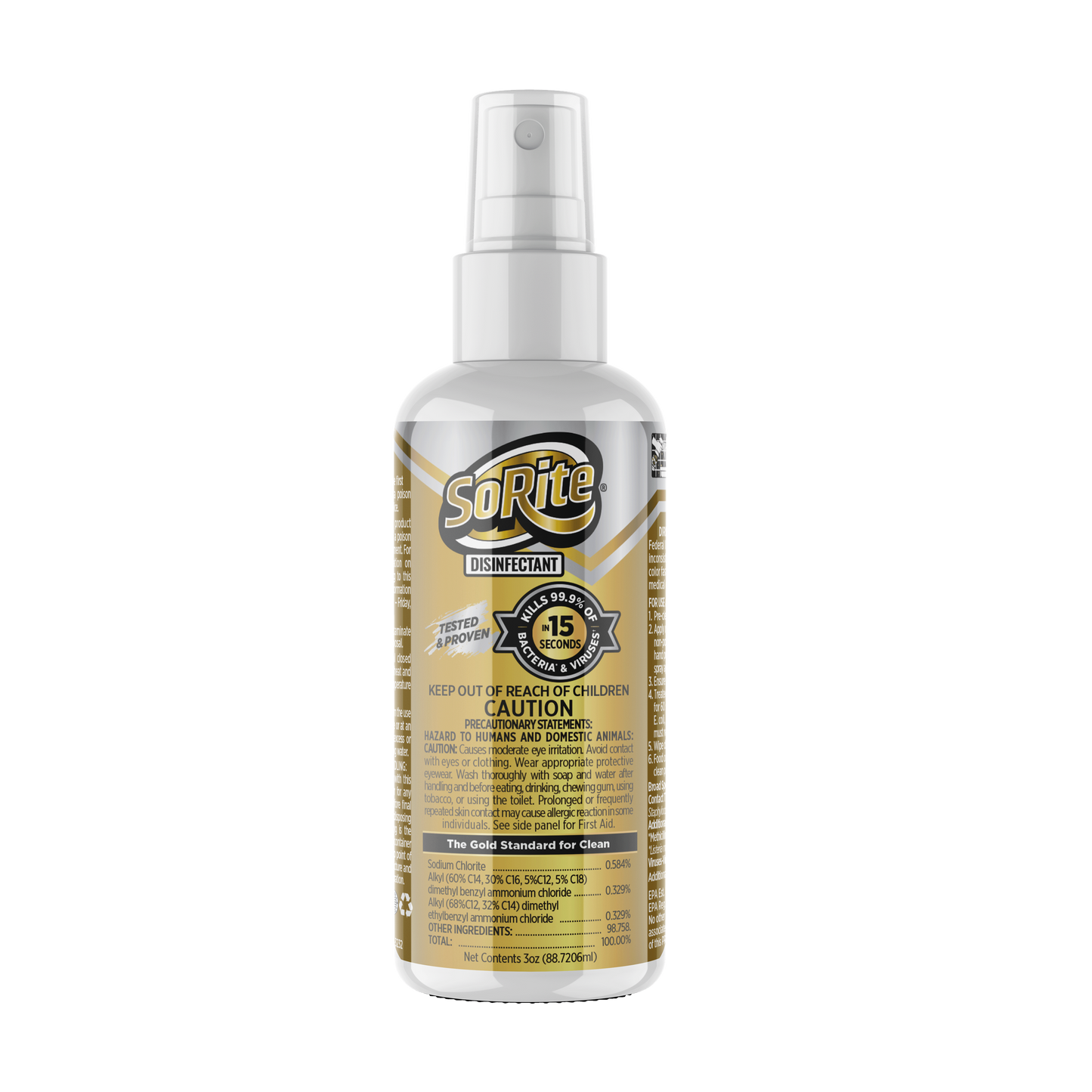 Disinfectant 3 oz Pump Spray Canister (case of 24)
