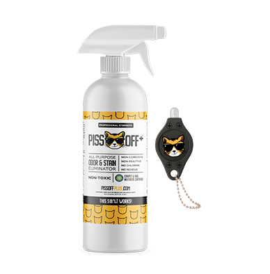 32 Oz. Spray Bottle PISS OFF All Purpose Stain and Odor Remover with LEO Light