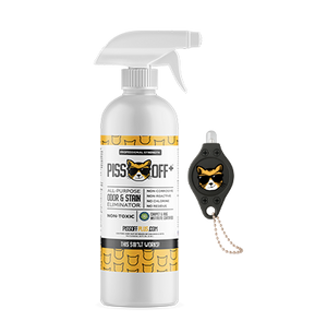 32 Oz. Spray Bottle PISS OFF All Purpose Stain and Odor Remover with LEO Light