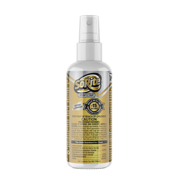 Disinfectant 3 oz Pump Spray Canister (case of 24)